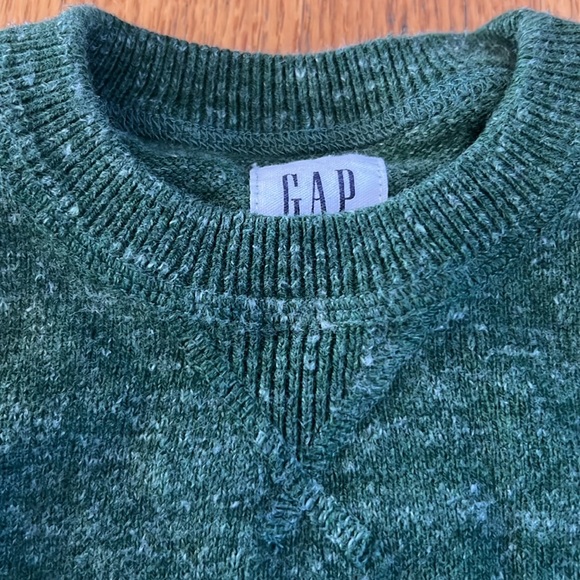 Gap Boys Crew Neck Sweater Green XS (Size 4-5) - Picture 3 of 7